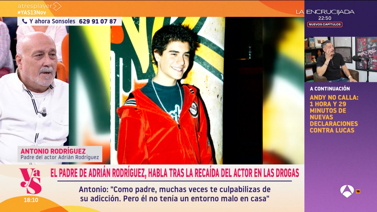 Antonio Rodríguez, padre de Adrián Rodríguez en 'Y ahora Sonsoles'
