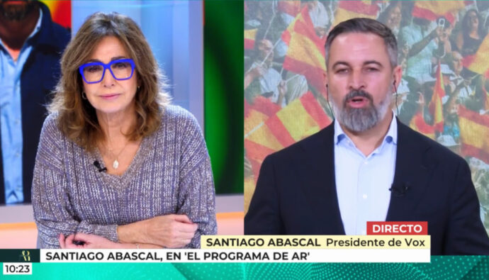 Ana Rosa Quintana y Santiago Abascal