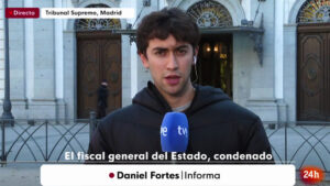 Daniel Fortes, el hijo de Xabier Fortes, en el canal 24 horas