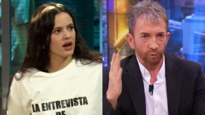 Rosalía en 'La Revuelta' y Pablo Motos en 'El Hormiguero'