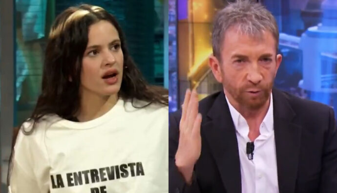 Rosalía en 'La Revuelta' y Pablo Motos en 'El Hormiguero'