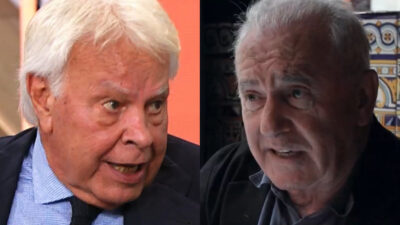 Felipe González y Víctor Manuel