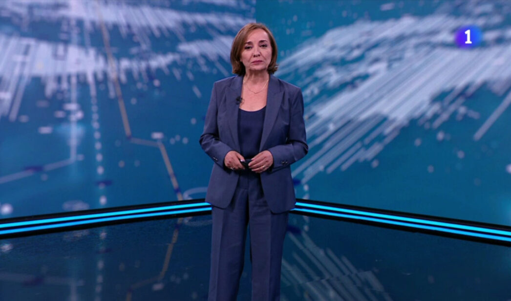 Pepa Bueno en el 'Telediario 2'