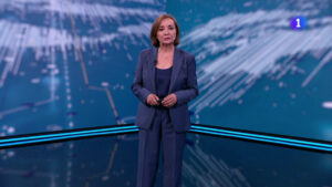 Pepa Bueno en el 'Telediario 2'