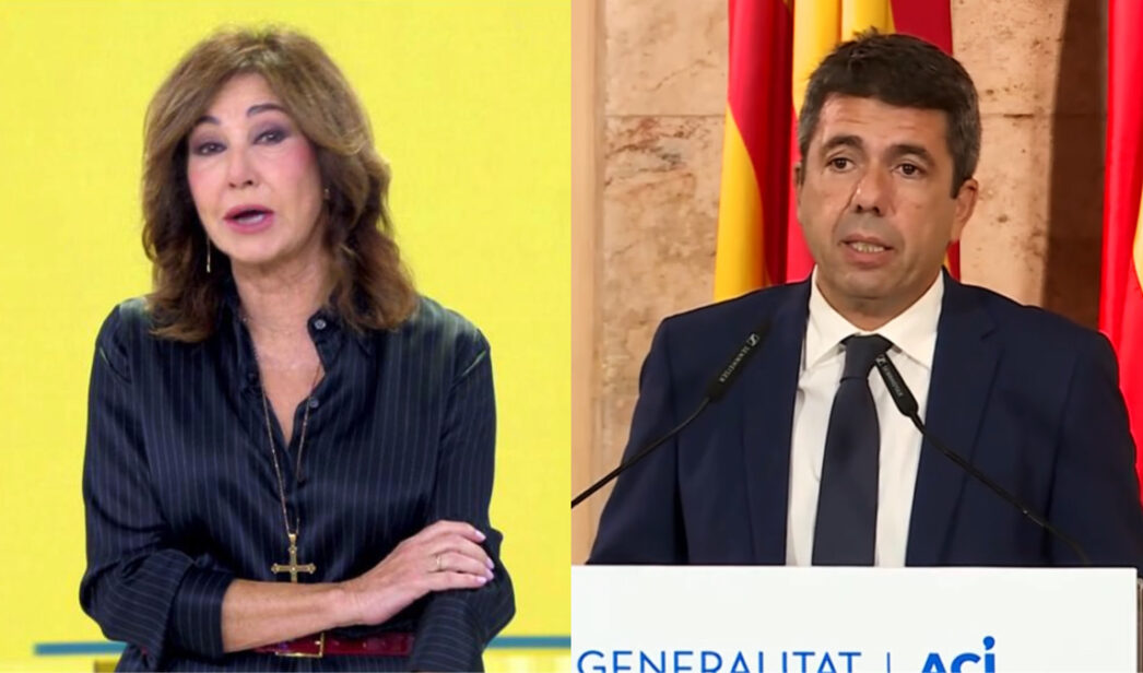 Ana Rosa Quintana y Carlos Mazón.