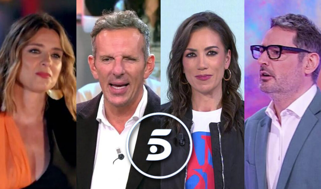 Fotomontaje con los principales rostros de Telecinco