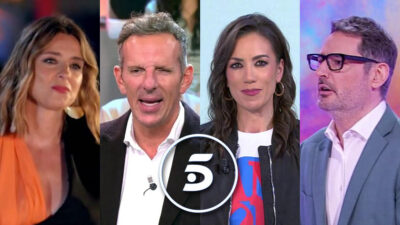 Fotomontaje con los principales rostros de Telecinco