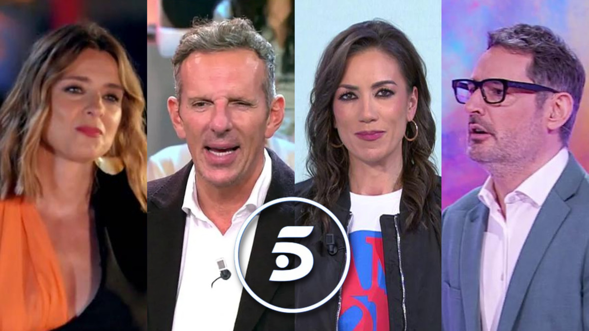 Fotomontaje con los principales rostros de Telecinco