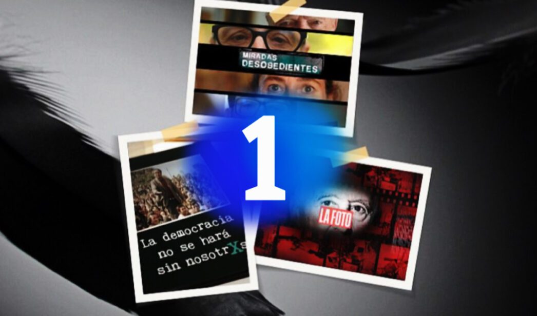 Cartel del documental '50 años del gran cambio' y logo de La 1