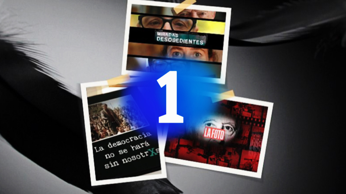 Cartel del documental '50 años del gran cambio' y logo de La 1