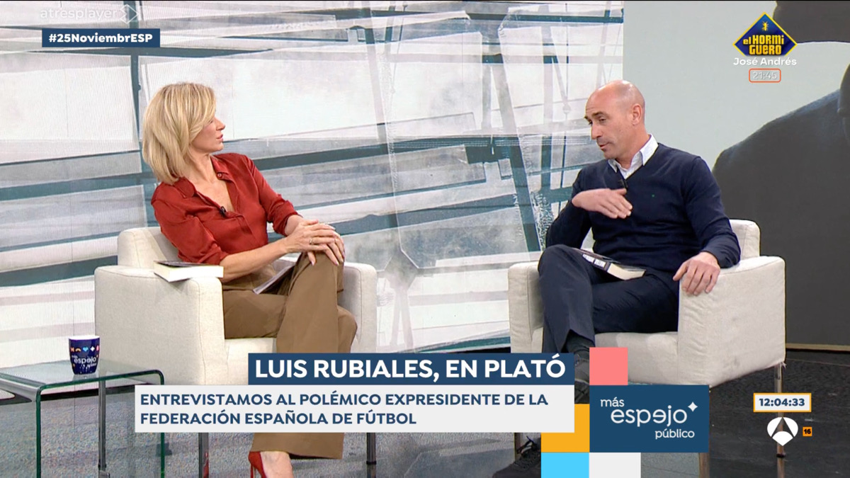 Susanna Griso y Luis Rubiales en 'Espejo Público'