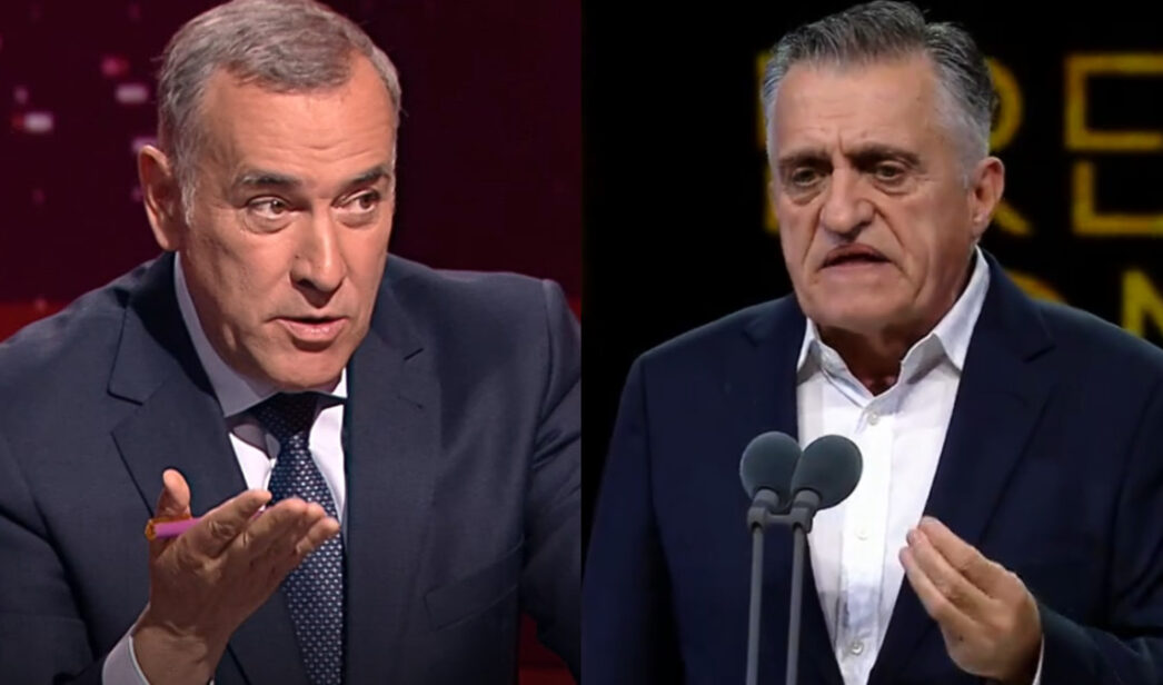 Xabier Fortes y el Gran Wyoming al recoger el Premio Ondas