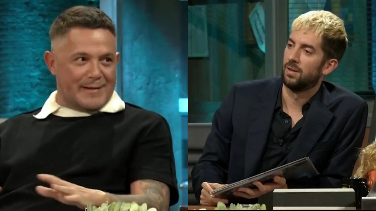Alejandro Sanz y David Broncano en 'La Revuelta'.