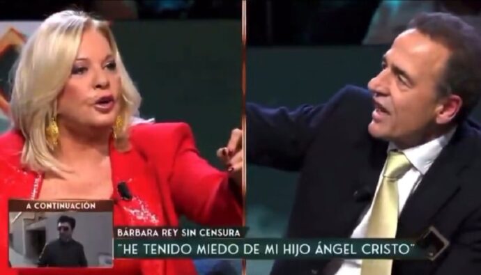 Bárbara Rey se enfrentó con Lequio en Telecinco.