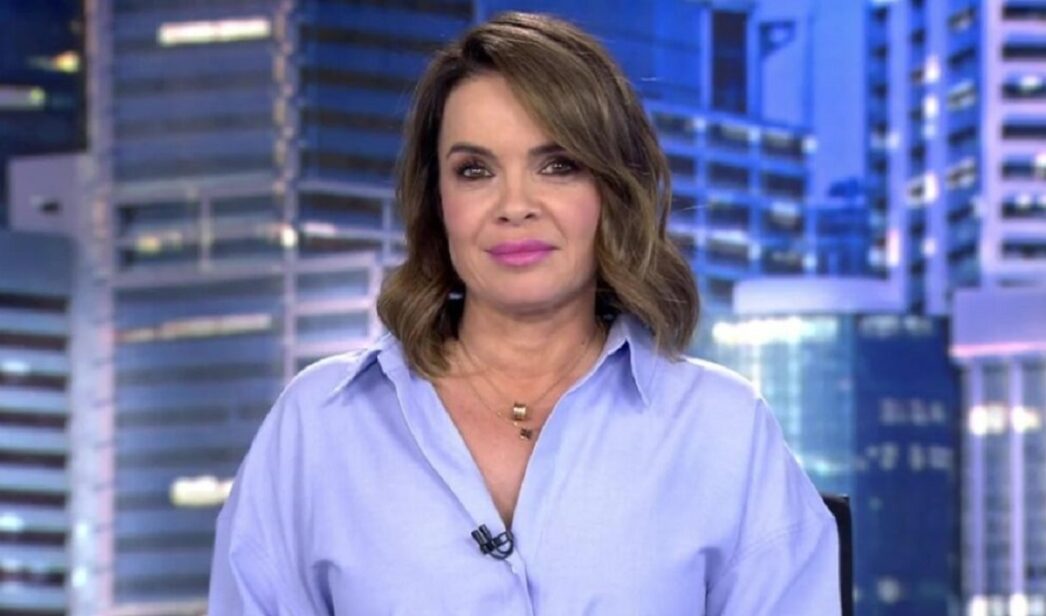 Carme Chaparro en 'Informativos Telecinco'.