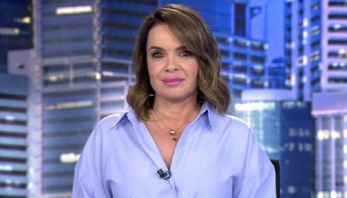 Carme Chaparro en 'Informativos Telecinco'.