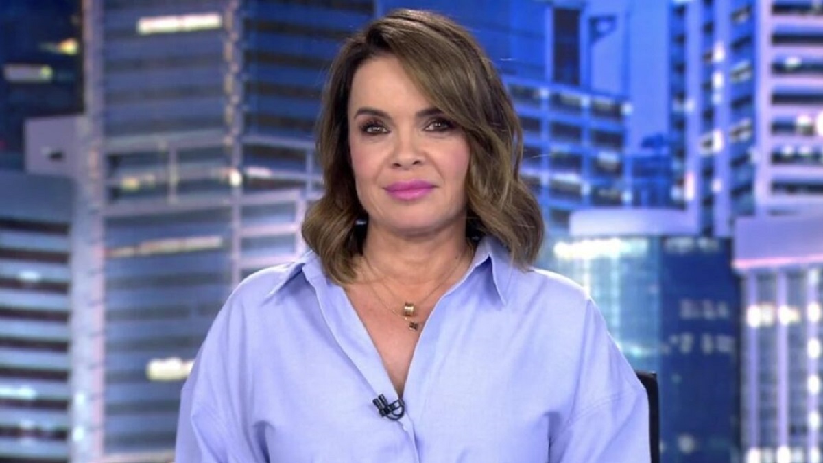 Carme Chaparro en 'Informativos Telecinco'.
