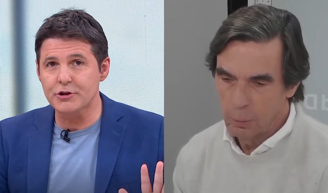 Jesús Cintora y José María Aznar.