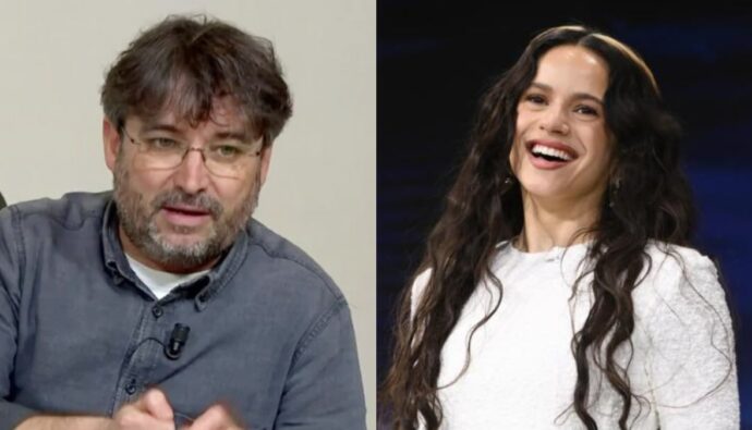 Jordi Évole y Rosalía.