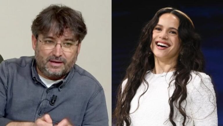 Jordi Évole y Rosalía.