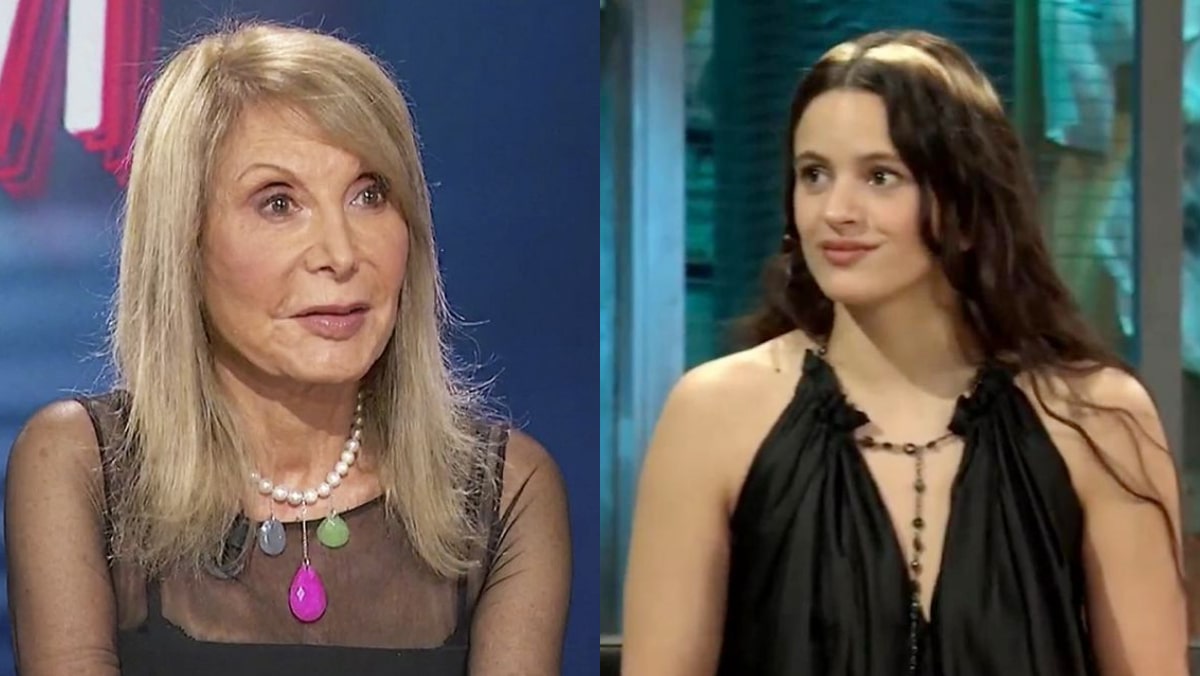 Pilar Eyre y Rosalía.