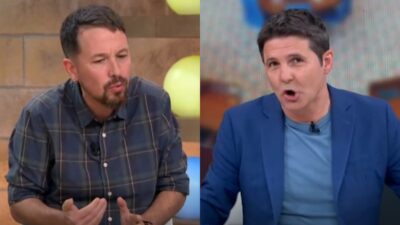 Pablo Iglesias y Jesús Cintora en 'Malas Lenguas'.