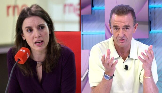 Irene Montero y Alessandro Lequio.