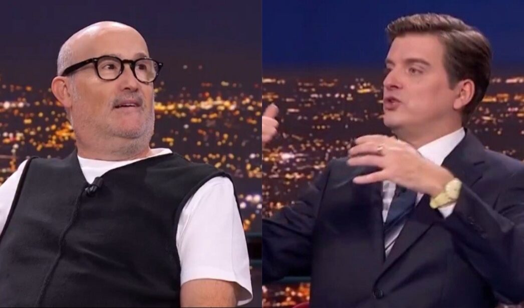 Javier Cámara con Marc Giró en 'Late Xou'.