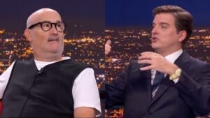 Javier Cámara con Marc Giró en 'Late Xou'.