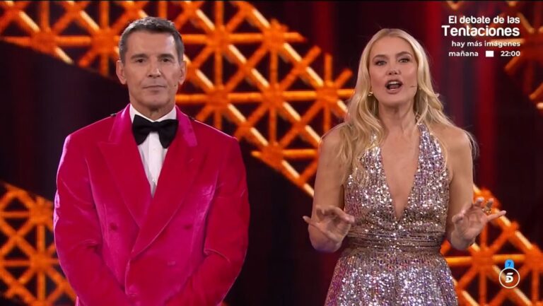 Jesús Vázquez y Valeria Mazza en 'Bailando con las estrellas'.