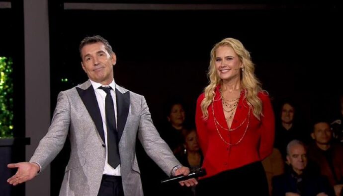 Jesús Vázquez y Valeria Mazza en 'Bailando con las estrellas'.