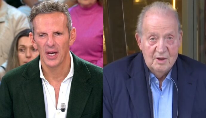 Joaquín Prat y el rey Juan Carlos I.