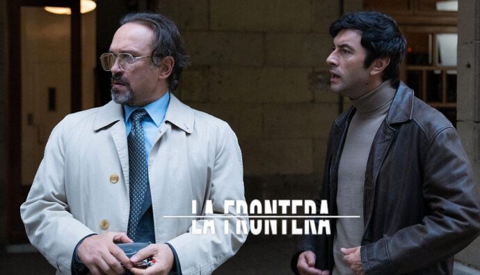 Vincent Pérez y Javier Rey en 'La frontera'.