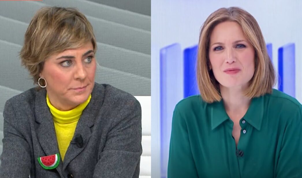 Lorena Ruiz-Huerta y Silvia Intxaurrondo.