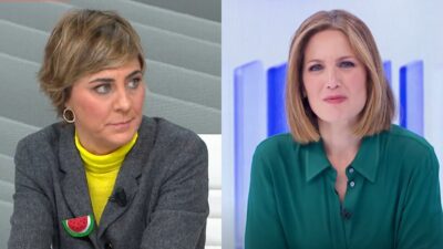 Lorena Ruiz-Huerta y Silvia Intxaurrondo.