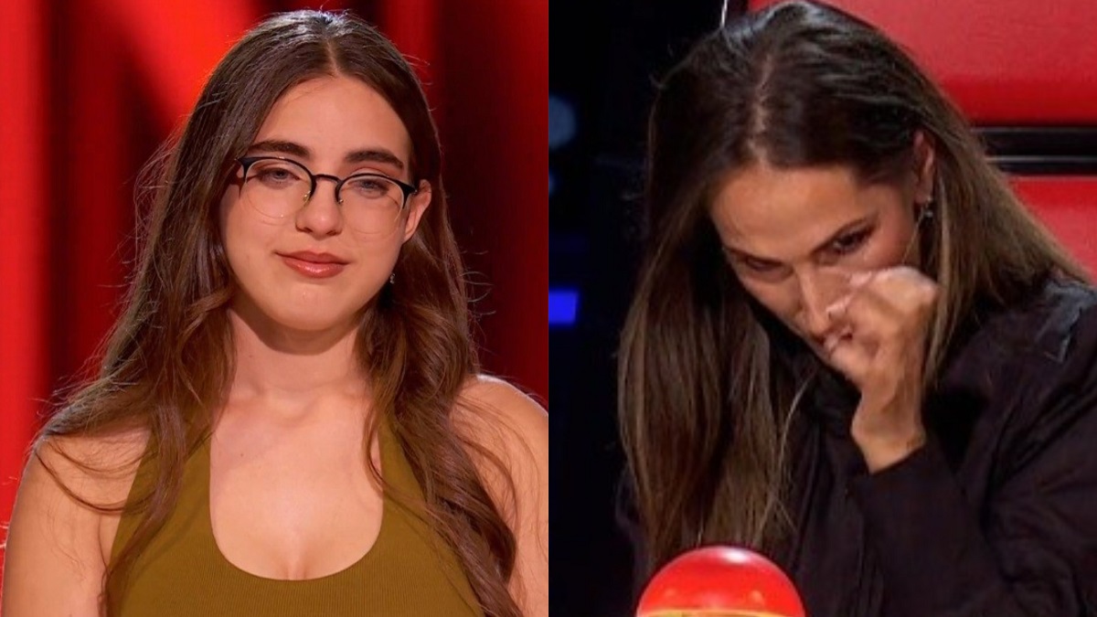 Malú rompe a llorar en 'La Voz'.