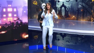 María Casado asuta a Carmen Corazzini en 'Informativos Telecinco'.