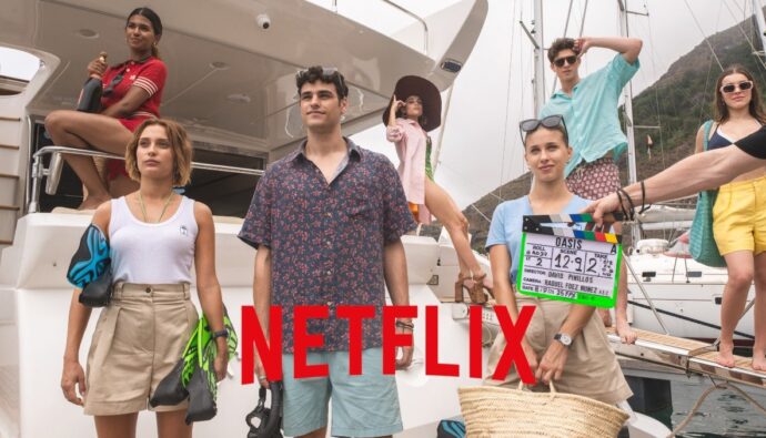 Imagen del rodaje de 'Oasis'.