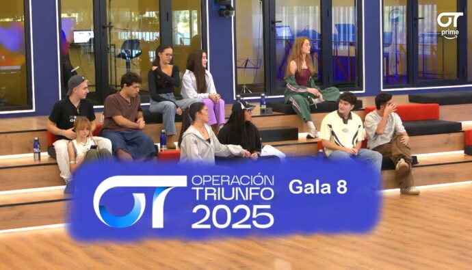 Reparto de temas de la gala 8 de 'OT 2025'.