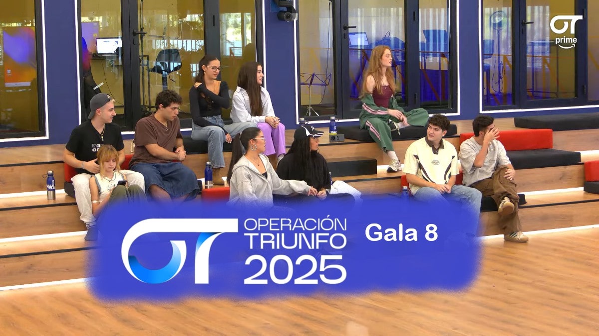 Reparto de temas de la gala 8 de 'OT 2025'.