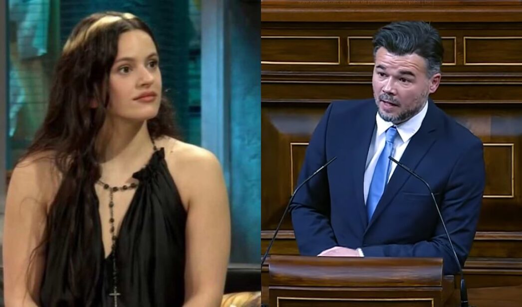 Rosalía y Gabriel Rufián.