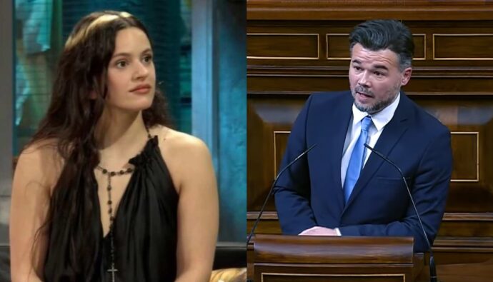 Rosalía y Gabriel Rufián.