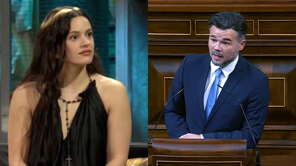 Rosalía y Gabriel Rufián.