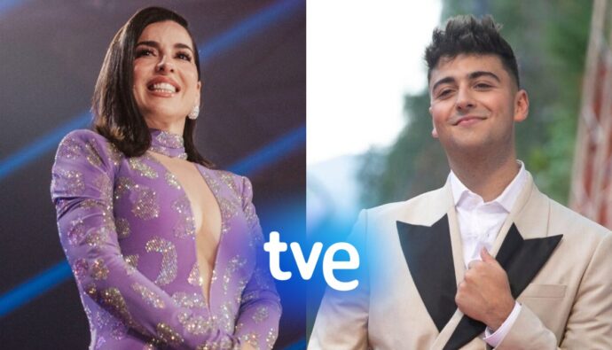 Ruth Lorenzo y Juanjo Bona, presentadores de 'ARIA, locos por la música'.