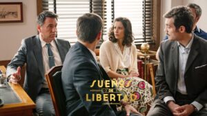 Gabriel y la junta en 'Sueños de libertad'.