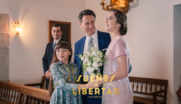Julia, Gabriel y Begoña en 'Sueños de libertad'.