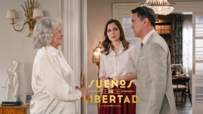 Delia, Begoña y Gabriel en 'Sueños de libertad'.