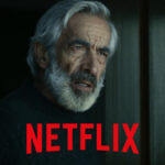 Imanol Arias en 'Innato' y logo de Netflix