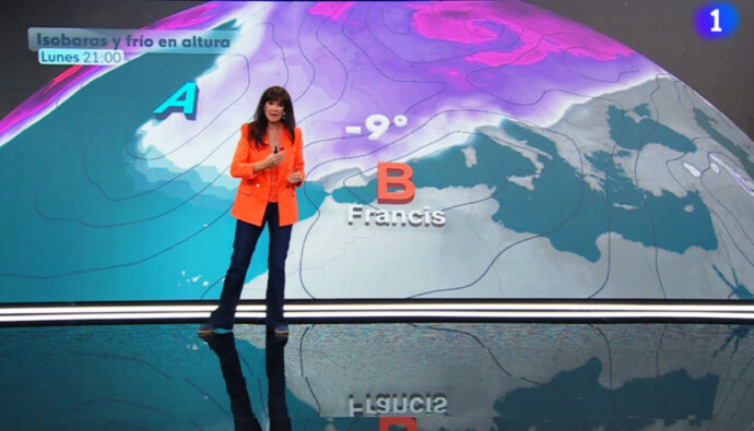 Mónica López en 'El Tiempo' de La 1 de RTVE