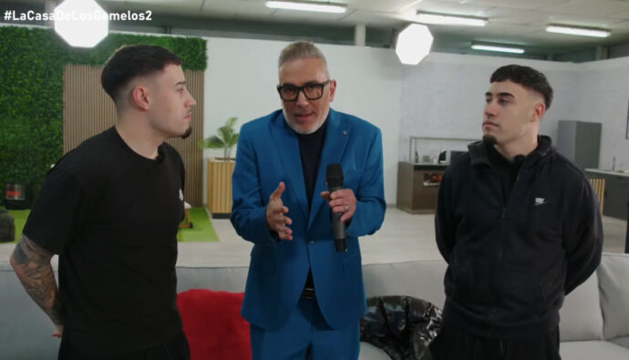 Carlos, Kiko Hernández y Daniel, en 'La casa de los gemelos 2'